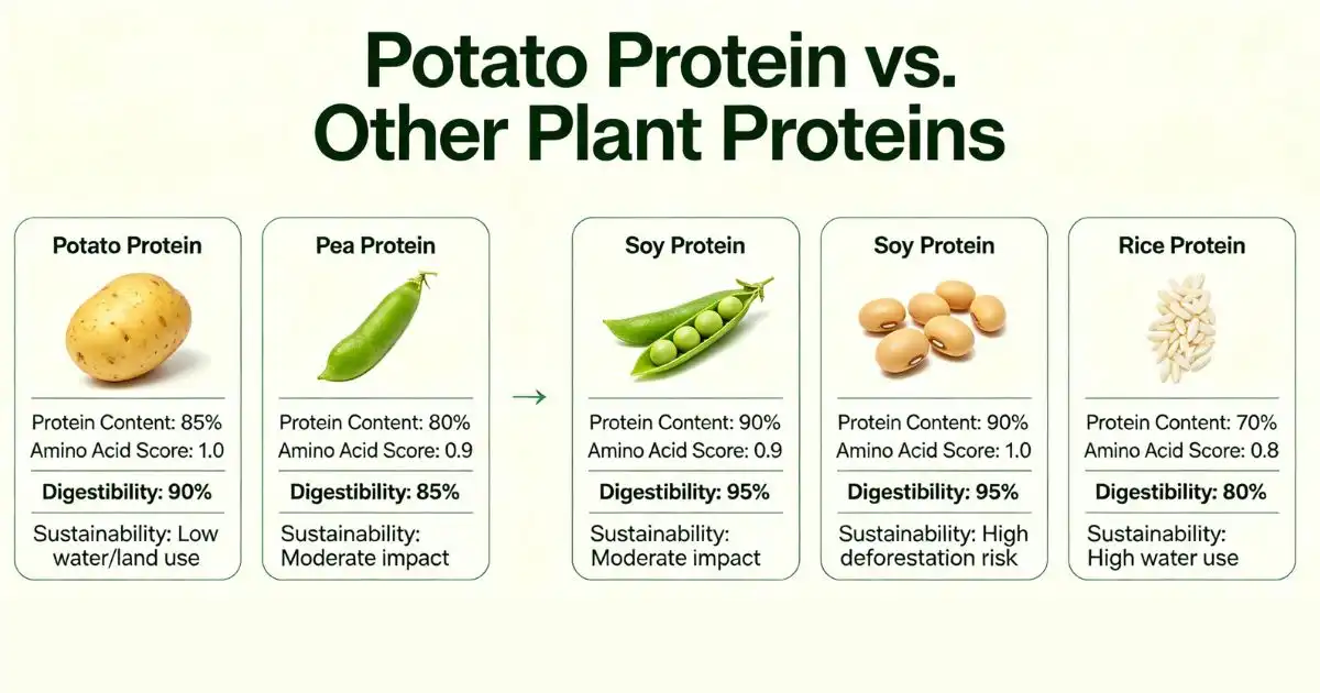 Potato Protein vs. Other Plant Proteins Potato Protein vs. Other Plant Proteins