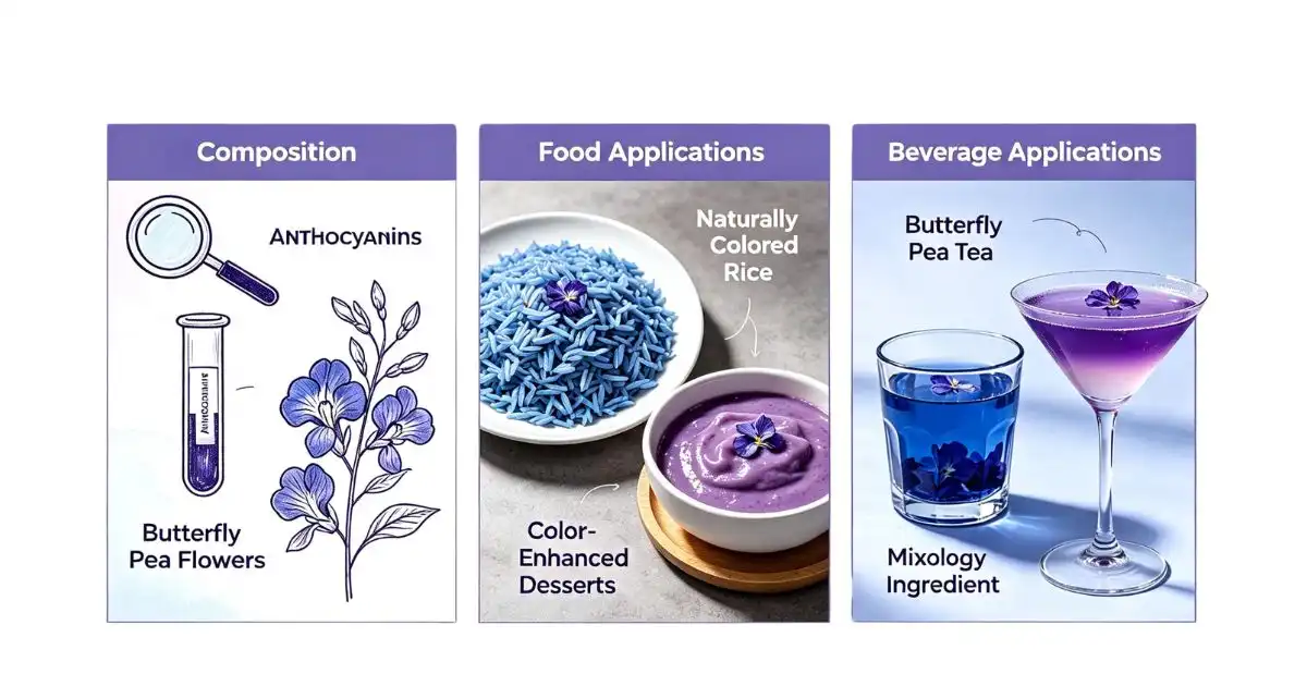 butterfly pea powder application