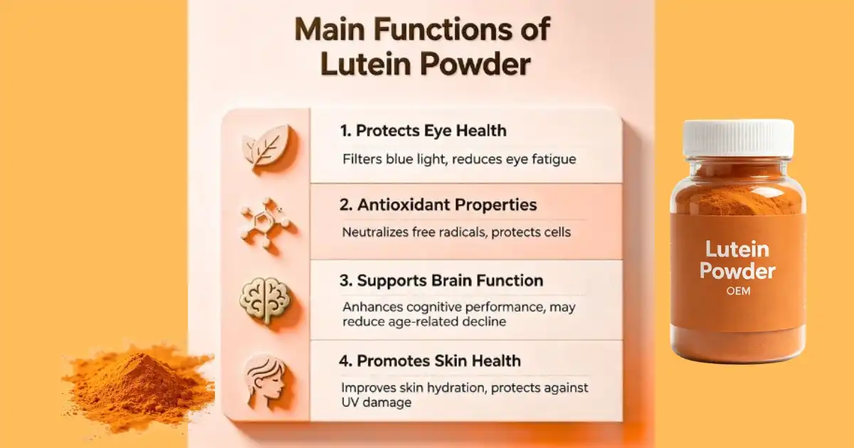 lutein powder main functions