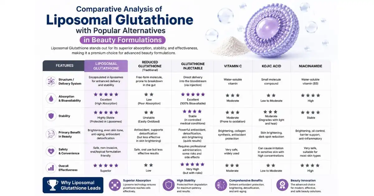 liposomal powder comparative liposomal powder comparative
