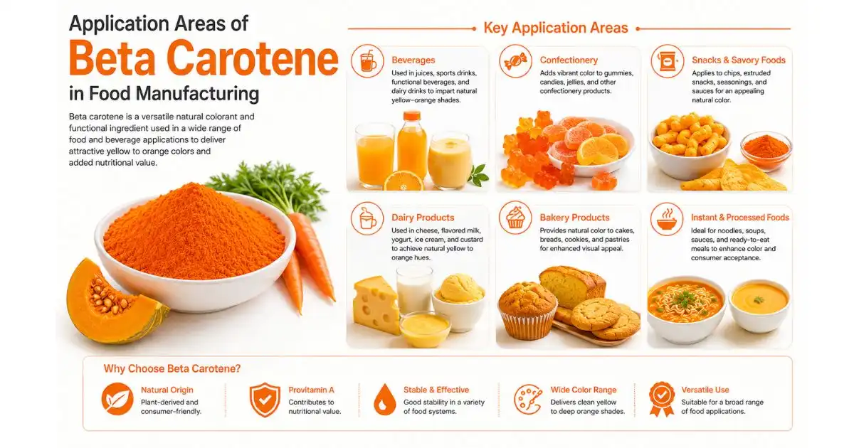 beta carotene powder  application