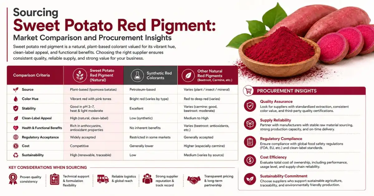sweet potato red pigment sourcing