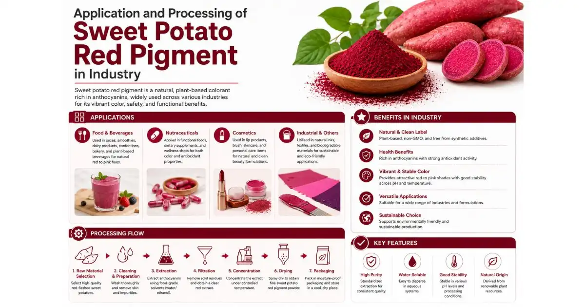 sweet potato red pigment application