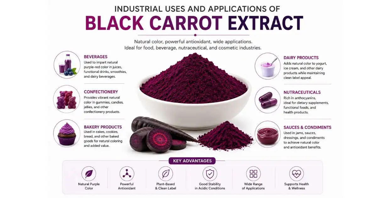 black carrot extract applications