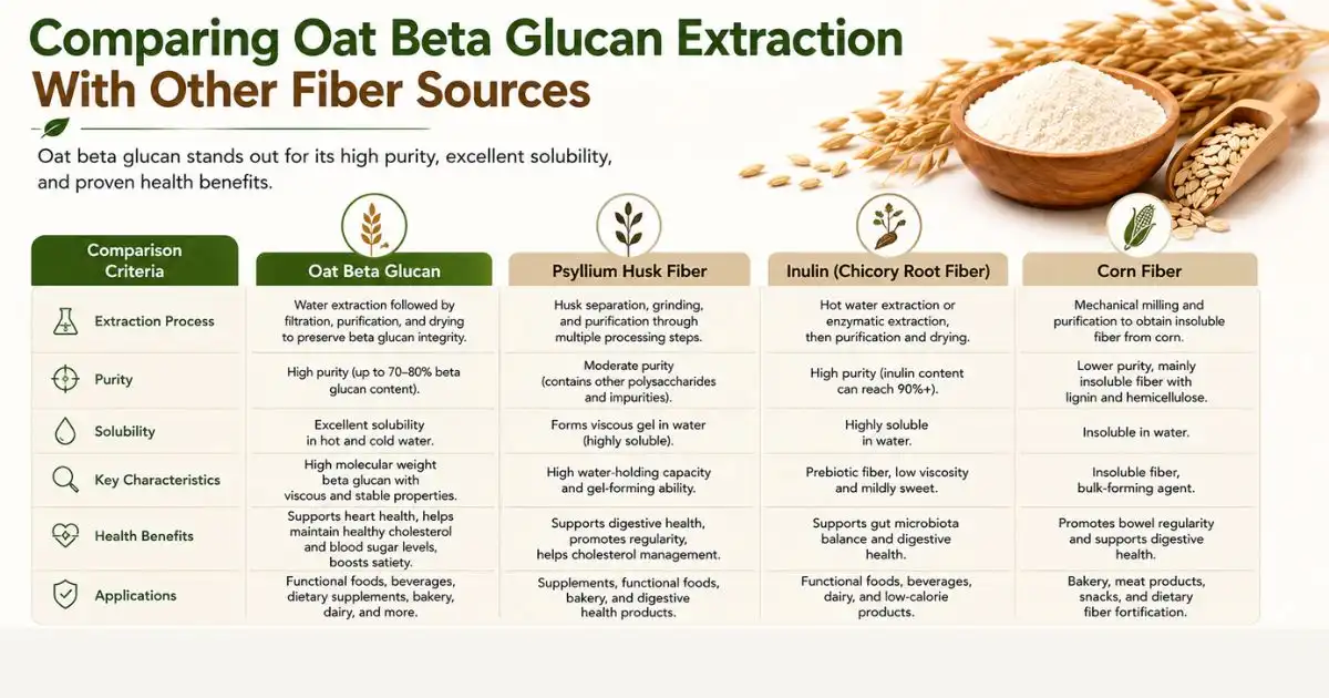 comparing oat beta glucan extraction