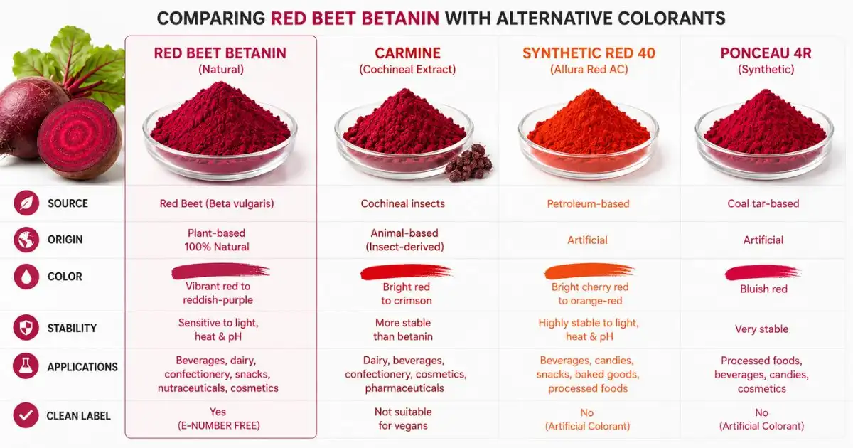 red betanin comparing