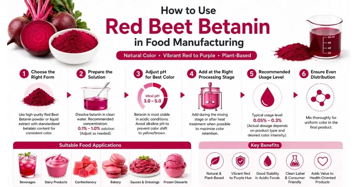 Red Beet Betanin how to use