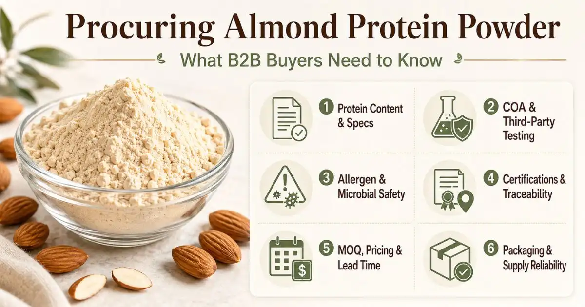 procuring almond protein powder