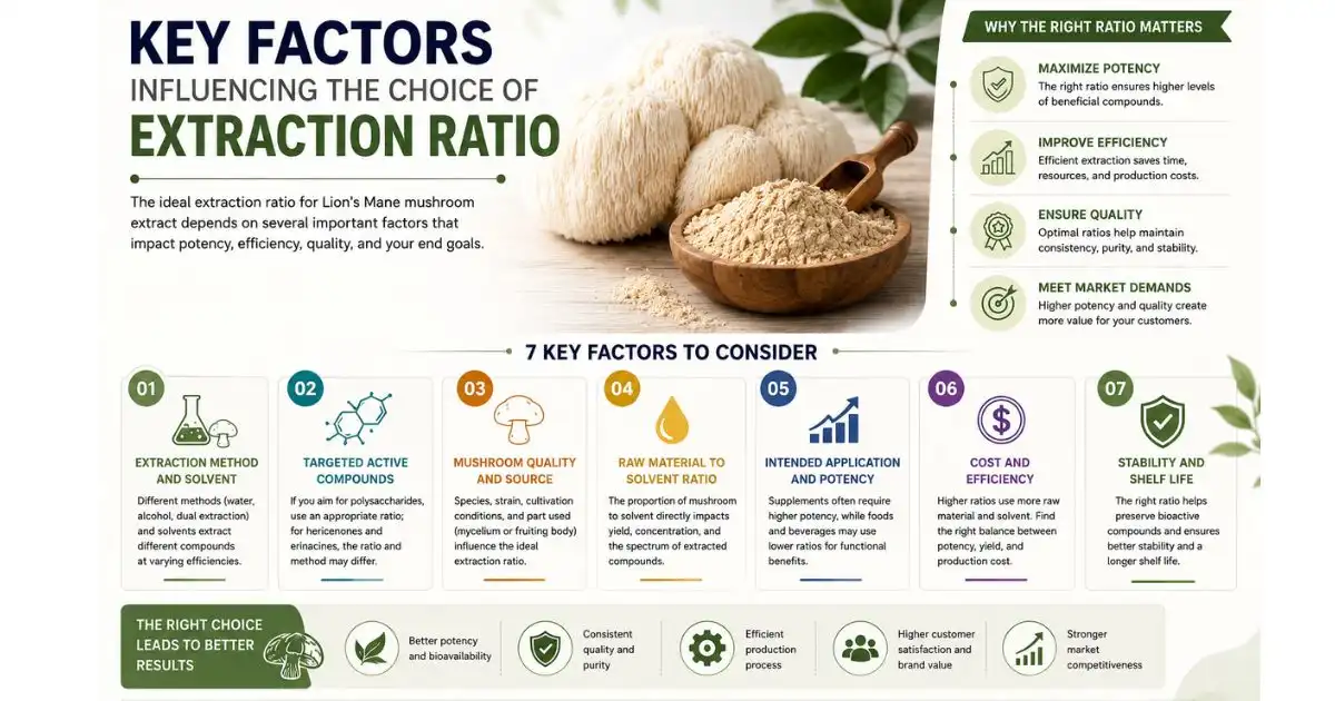 Key Factors Influencing the Choice of Extraction Ratio Key Factors Influencing the Choice of Extraction Ratio