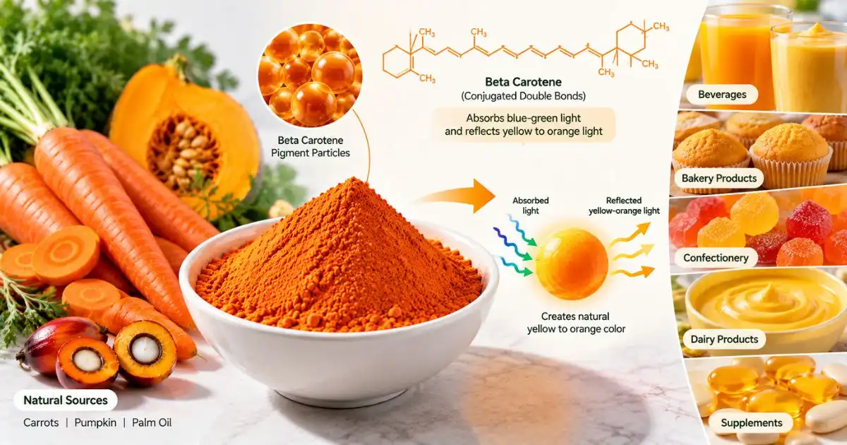 Beta Carotene Works in Food Coloring