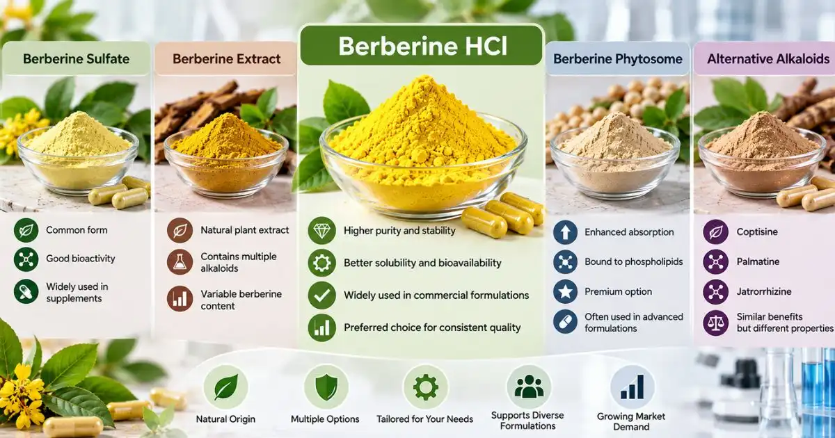 Berberine HCl Forms and Alternatives Berberine HCl Forms and Alternatives