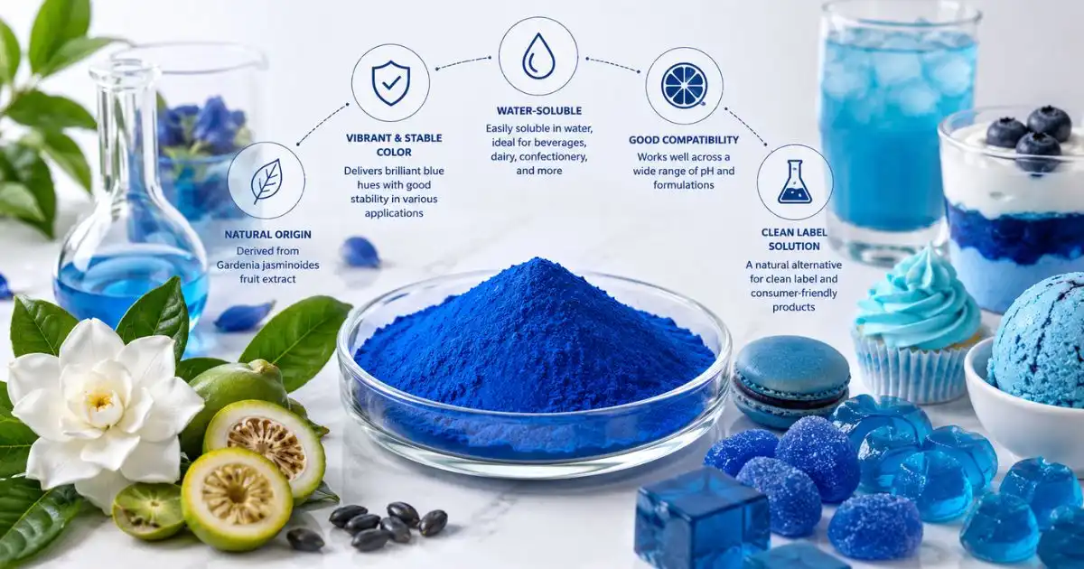 gardenia blue as a Natural Food Colorant gardenia blue as a Natural Food Colorant