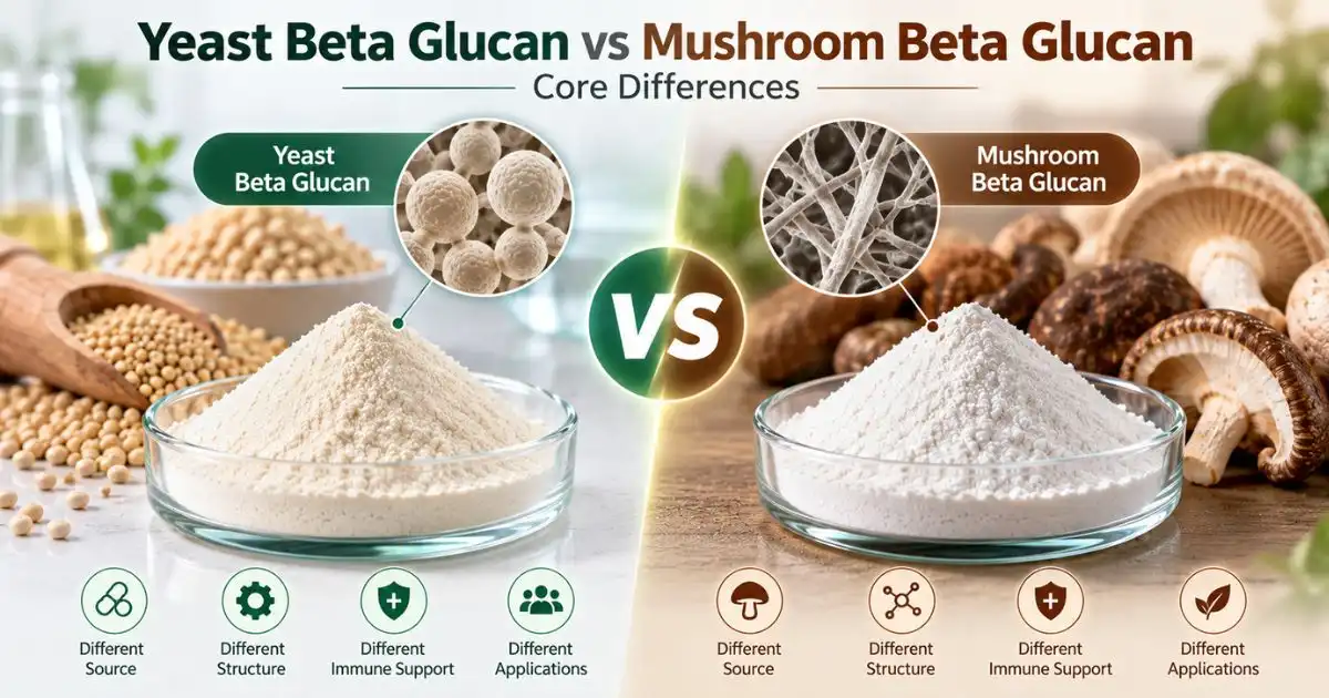 yeast beta vs mushroom