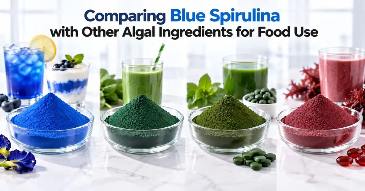 blue spirulina comparing