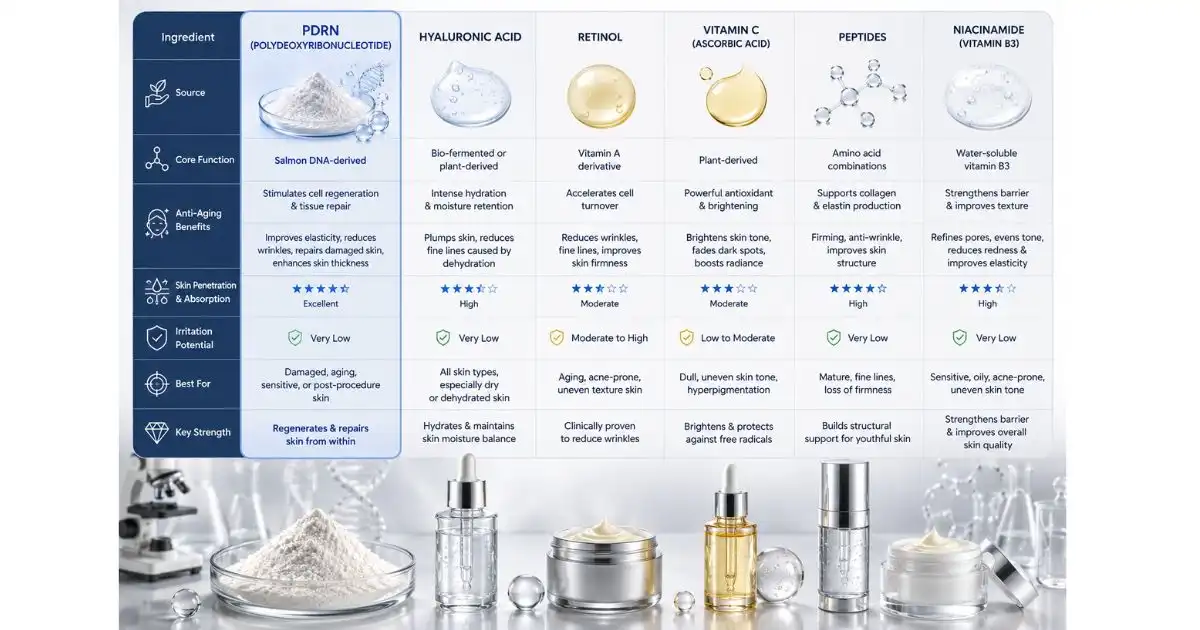 Comparing PDRN Powder Comparing PDRN Powder