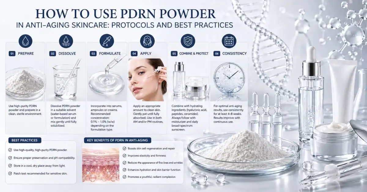 How to Use PDRN Powder in Anti-Aging Skincare